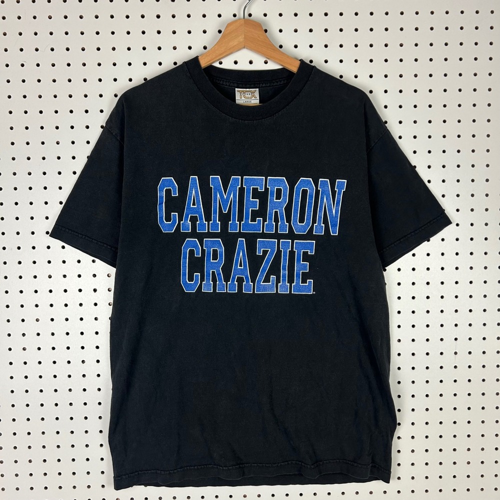 Duke Blue Devils Cameron Crazie Mens T-Shirt Medium Black 90s NCAA Basketball